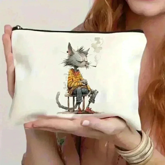 Canvas Makeup Bag - Picture 1 of 4